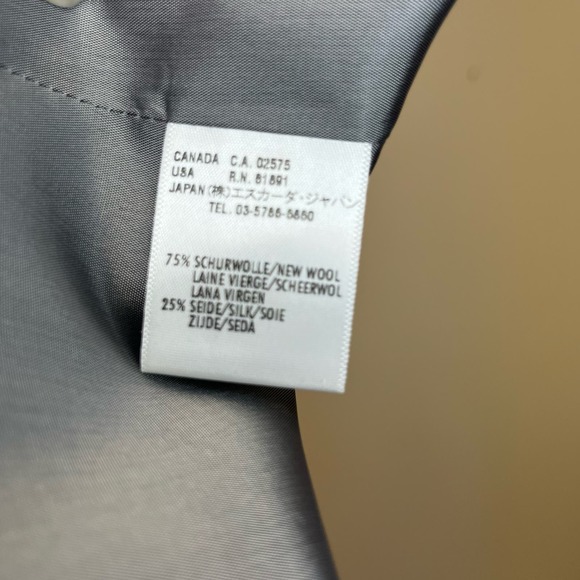 Escada Silk Wool Blend Pencil Skirt with Dovetail Back Black Label Size 36 Small - Picture 6 of 8